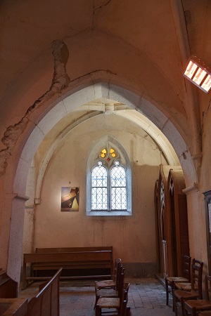 Nef latérale sud de l'église de Villette-sur-Ain